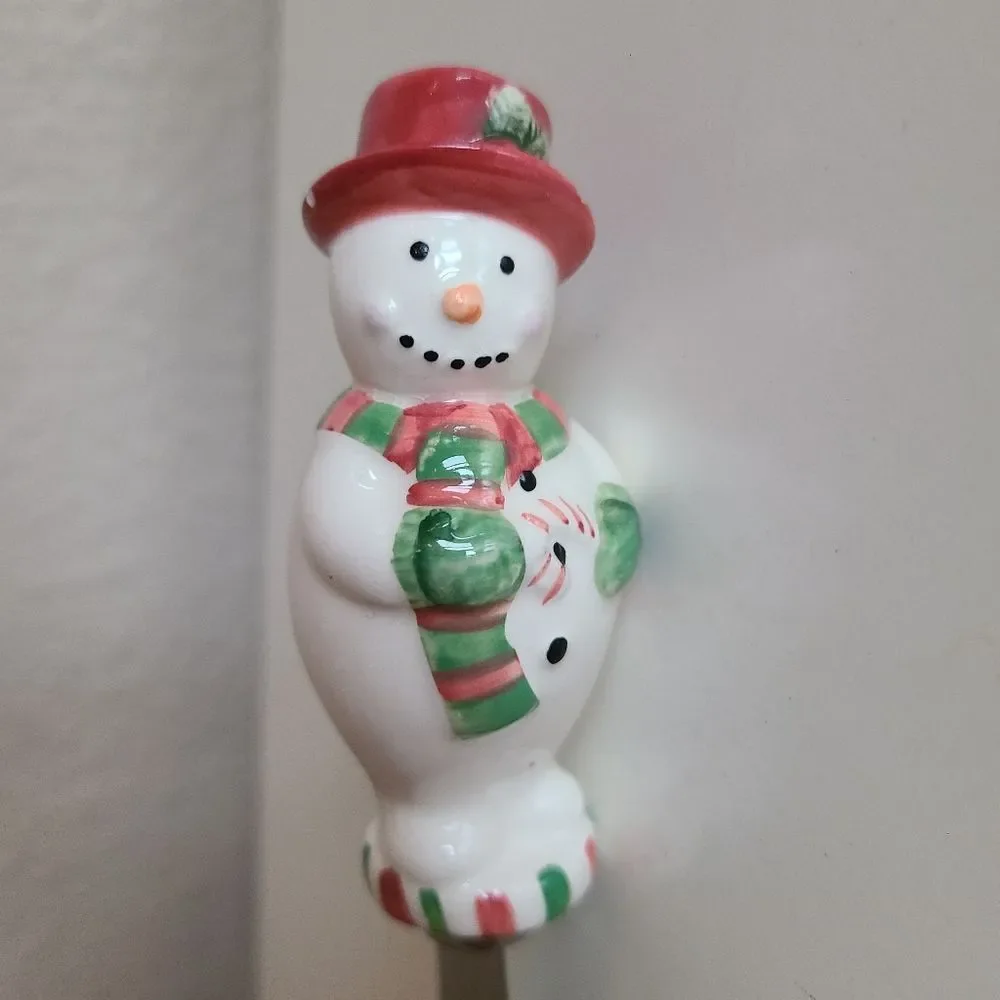 longaberger bluster snowman spreader knife christmas holiday